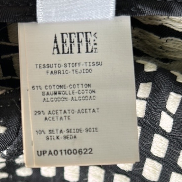 Emanuel Ungaro Paris Black & Ivory Silk Blend Woven Flounce Peplum Skirt - 4 - Picture 13 of 15